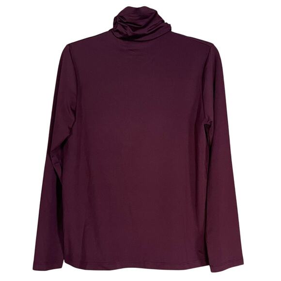 Susan Graver Size Small Wine Essentials Liquid Knit Mock-Neck Tunic Top - Picture 1 of 6